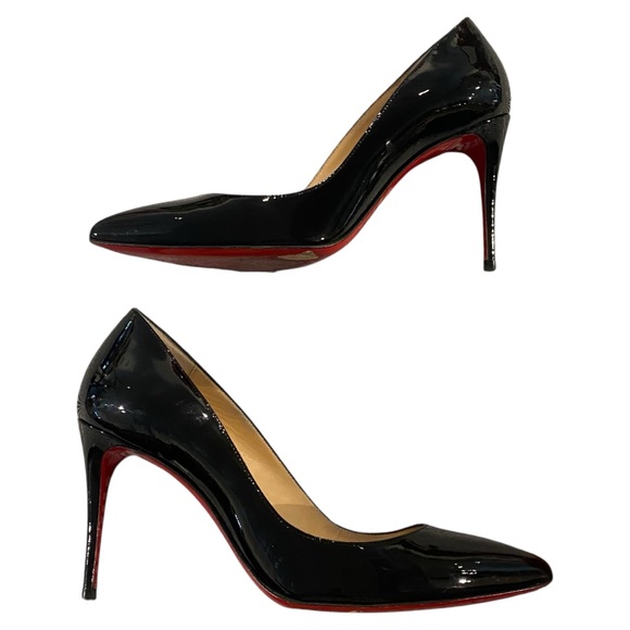 Christian Louboutin Pigalle Follies Patent Leather Pointed Toe Stiletto Pumps - Picture 7 of 7